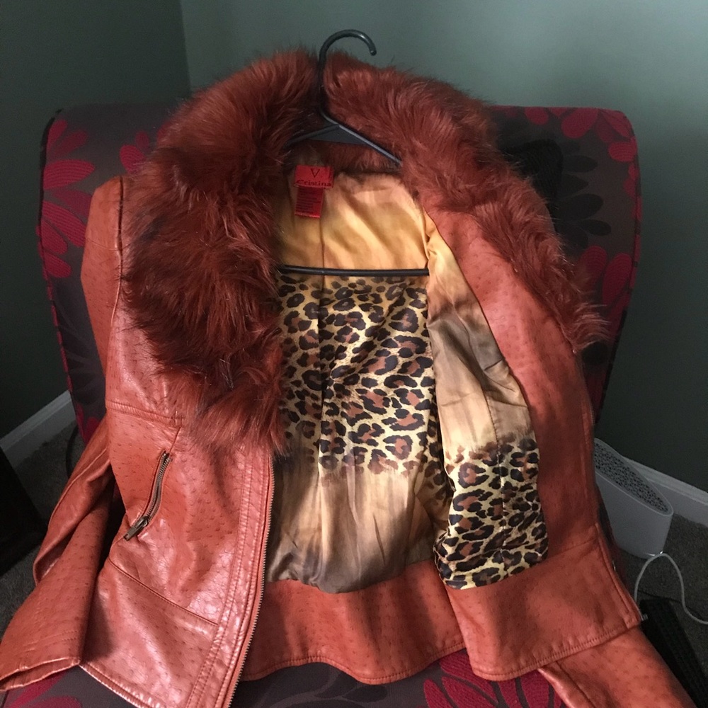 Beautiful burnt orange textured jacket